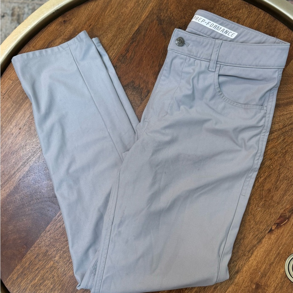 Gray Johnnie-O Straight Fit Pants